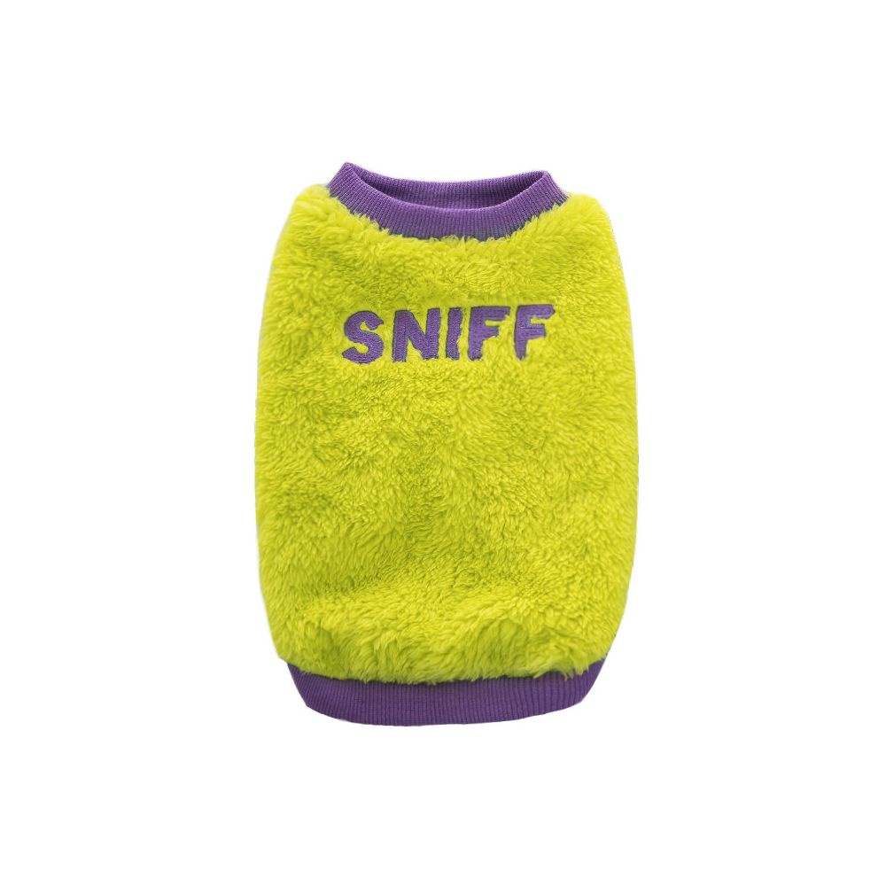 Sniff pet dog cat autumn and winter outfit comfortable cotton velvet vest plush vest teddy bear small and medium sized dog clothes image 5