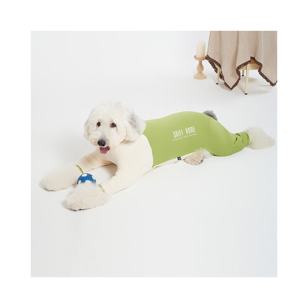 Sniff pet dog cat autumn and winter clothes color blocked fleece base shirt teddy bear big medium small dog clothes image 1