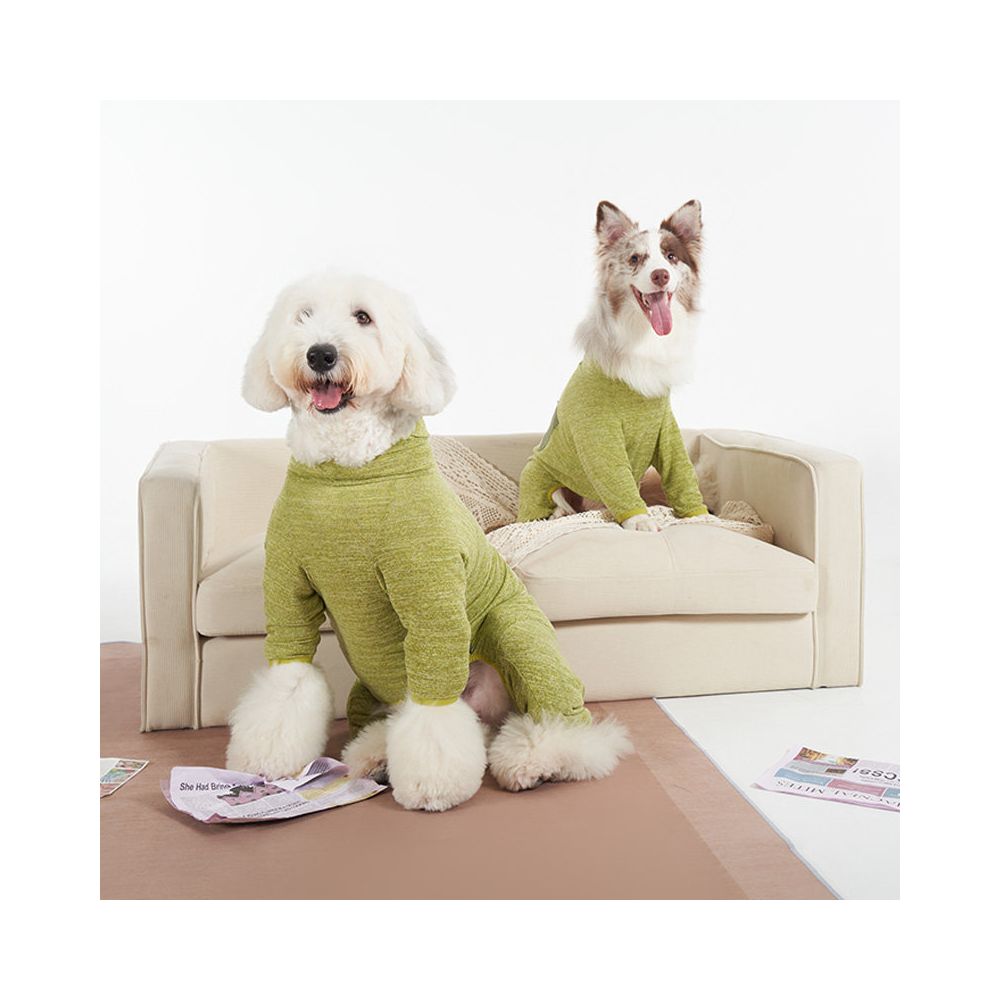 Sniff pet dog cat autumn and winter clothes high elasticity hooded dustproof suit teddy bear large medium and small dog clothes image 2