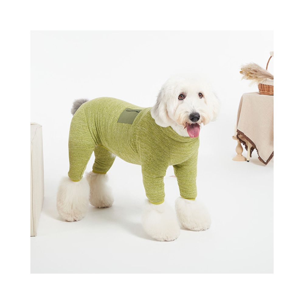 Sniff pet dog cat autumn and winter clothes high elasticity hooded dustproof suit teddy bear large medium and small dog clothes image 3