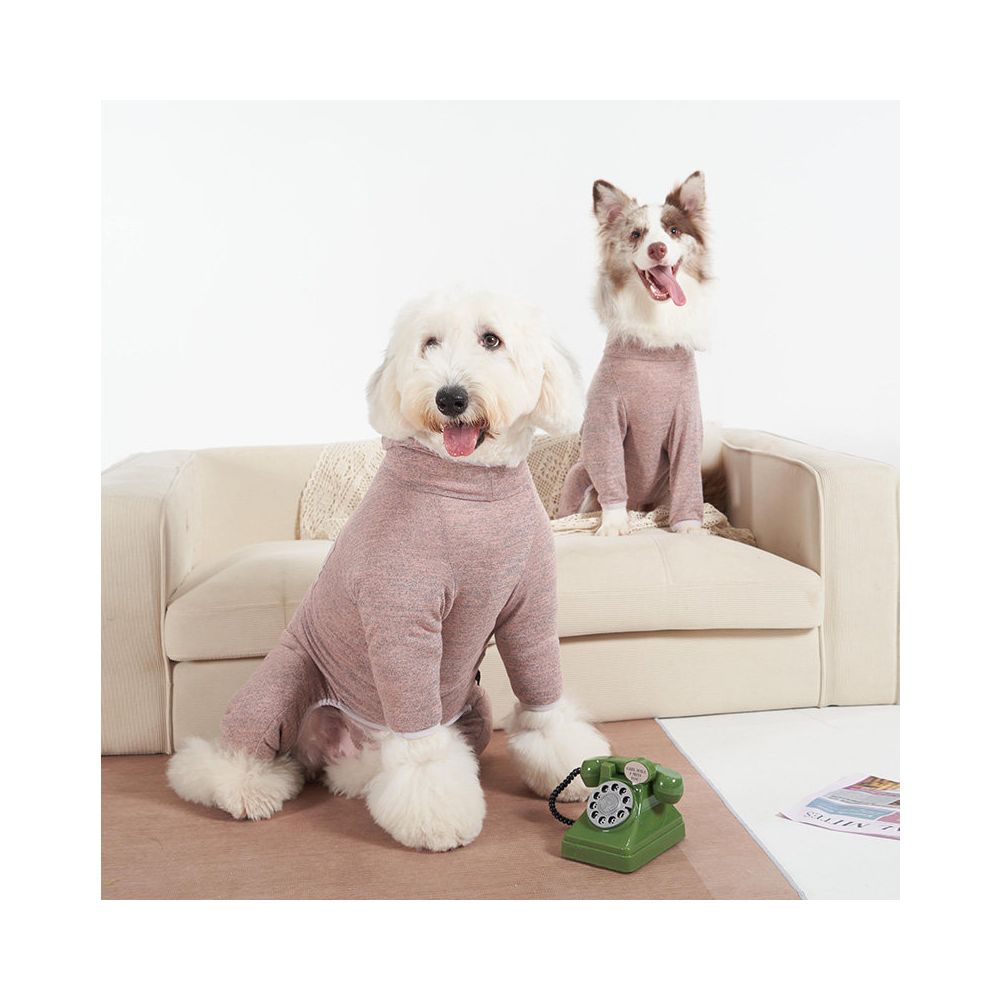 Sniff pet dog cat autumn and winter clothes high elasticity hooded dustproof suit teddy bear large medium and small dog clothes image 0