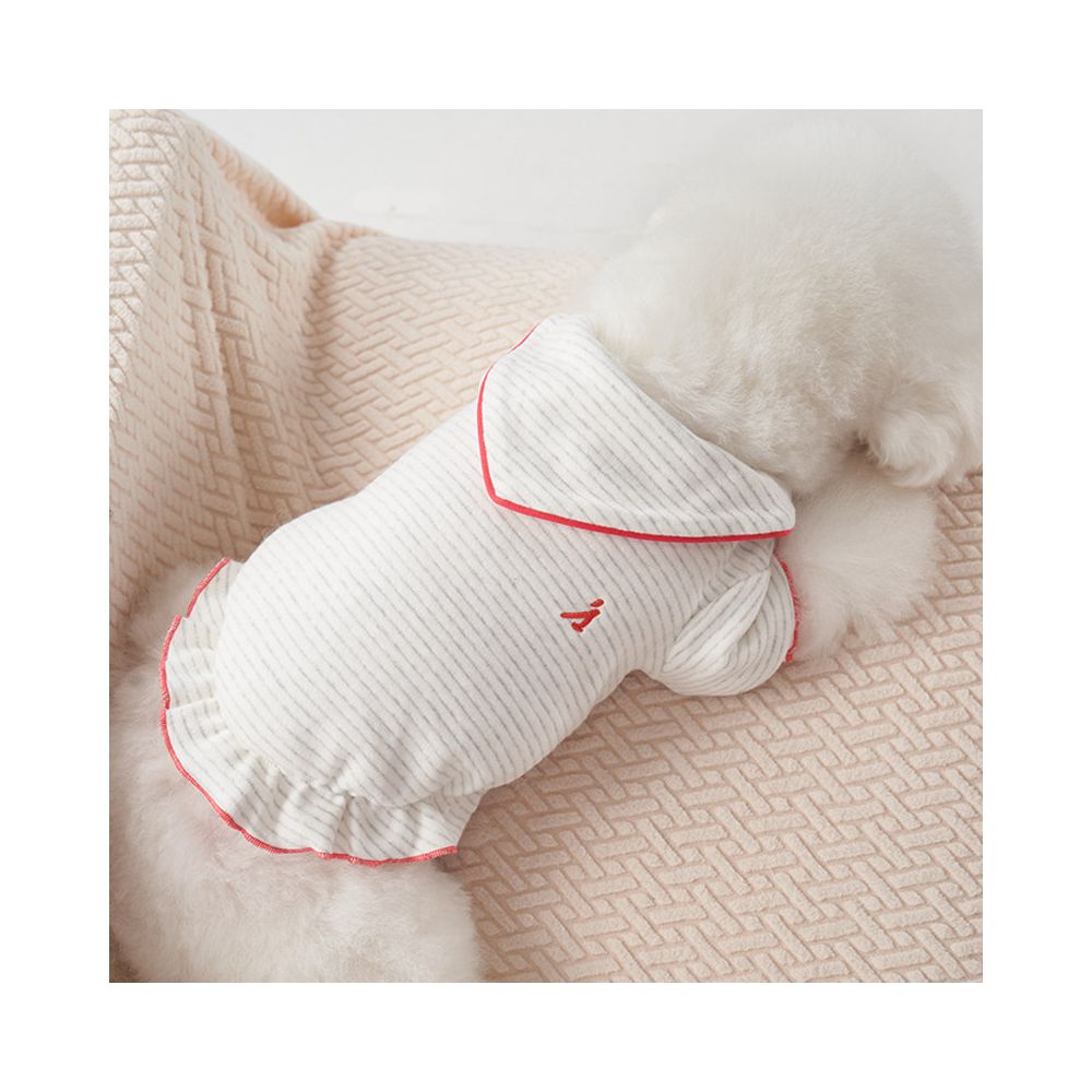 Sniff pet dog cat autumn and winter clothes doll collar soft cotton top teddy bear small and medium sized dog clothes image 3