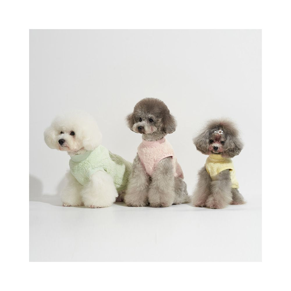 Sniff pet dog cat autumn and winter clothes candy plush vest teddy bear small and medium sized dog clothes image 0