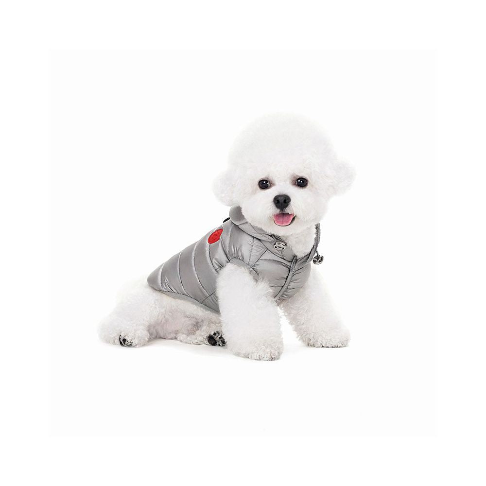 Pet dog cat autumn and winter hooded cotton vest Sniff s friends brand casual style polyester fiber pet clothing medium large dog warm vest image 0
