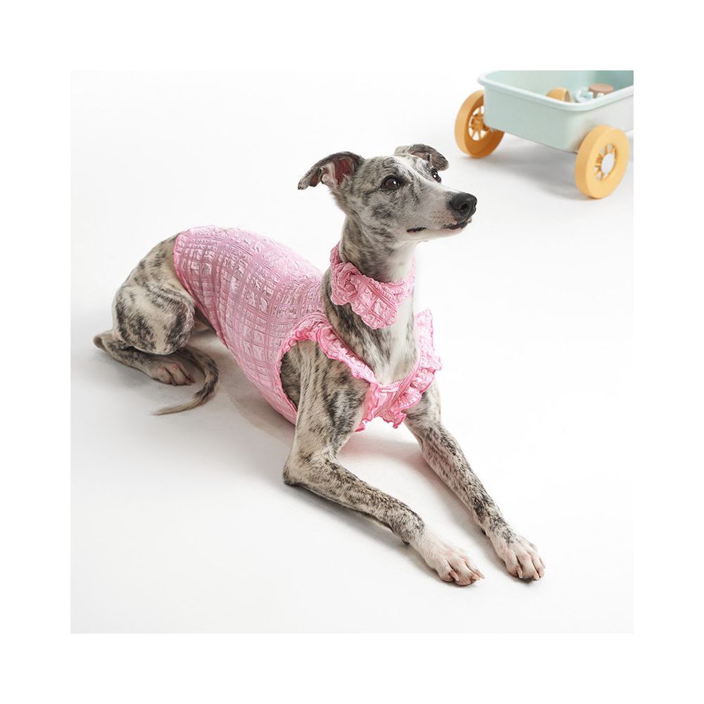 Sniff Pet Dog Cat Spring Summer Bubble Cotton Dress Pet Clothing New Product Comes with Bow Tie image 2