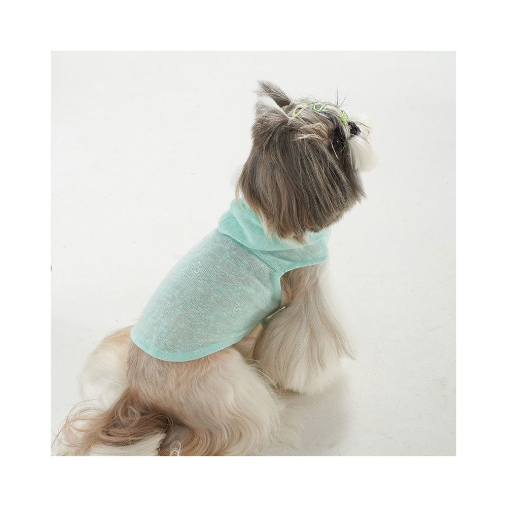 Sniff Pet Dog Cat Spring Summer Mint Hooded Knitted Tank Top Pet Clothes New Product image 4